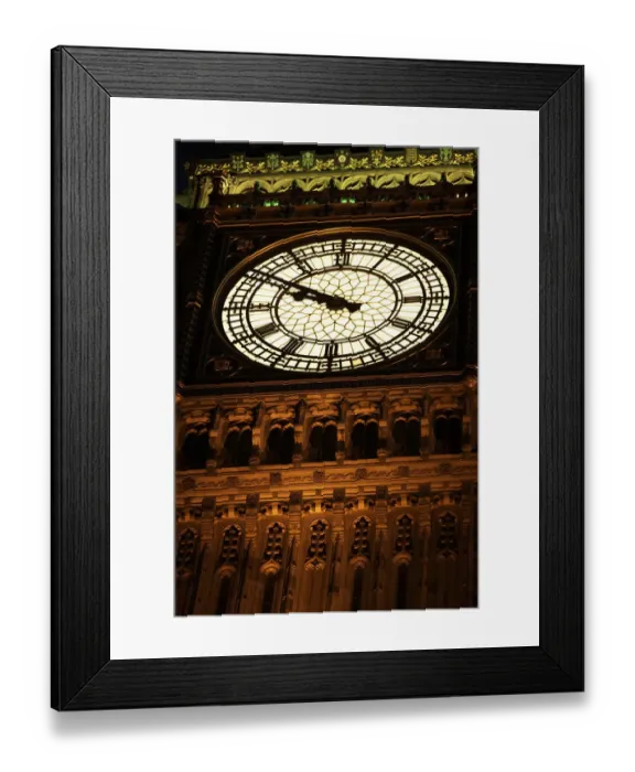 Framed Print : Big Ben Illuminated At Night, London, England Framed Print : Big Ben Illuminated At Night, London, England