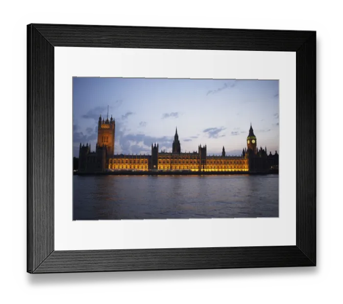Framed Print : Houses Of Parliament Illuminated At Night, London, England Framed Print : Houses Of Parliament Illuminated At Night, London, England