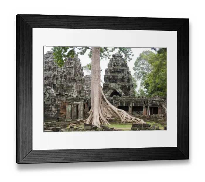Framed Print : View of Banteay Kdei temple surrounded by jungle Framed Print : View of Banteay Kdei temple surrounded by jungle