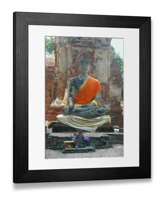 Framed Print : Statue of Buddha in a temple, Sukhothai, Thailand Framed Print : Statue of Buddha in a temple, Sukhothai, Thailand