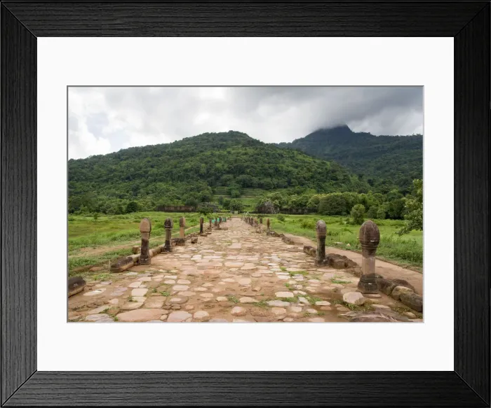 Framed Print : Pathway to ruins of Wat Phu Framed Print : Pathway to ruins of Wat Phu