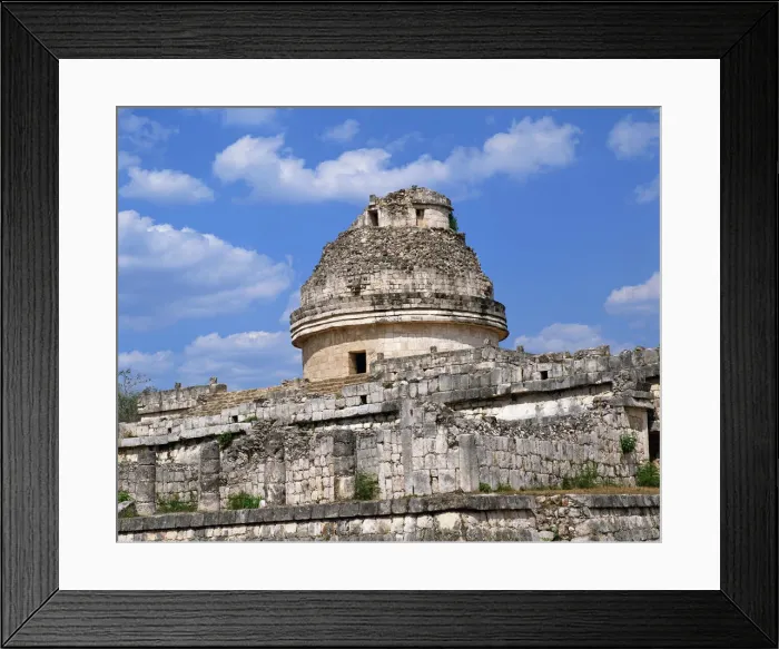 Framed Print : Ancient structure in Pre-Hispanic City of Chichen-Itza in Mexico Framed Print : Ancient structure in Pre-Hispanic City of Chichen-Itza in Mexico