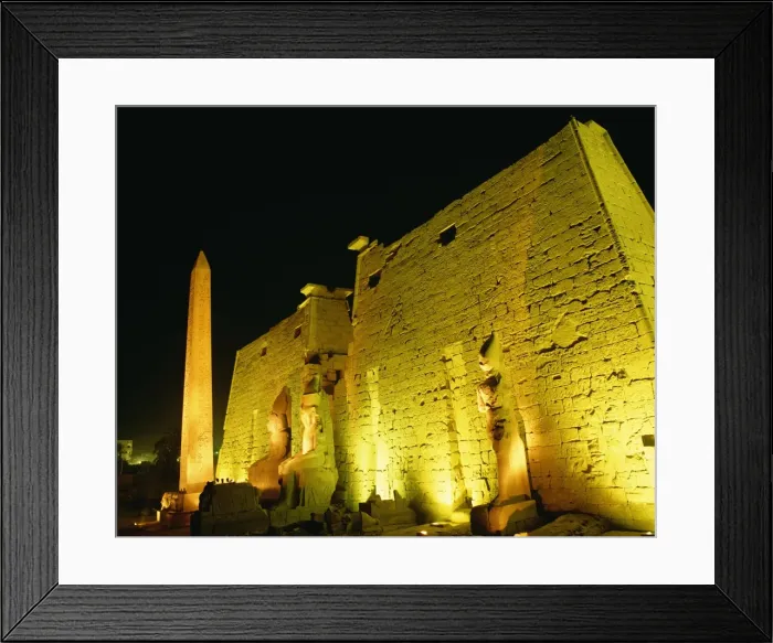 Framed Print : Illuminated Karnak palace in Luxor, Egypt Framed Print : Illuminated Karnak palace in Luxor, Egypt