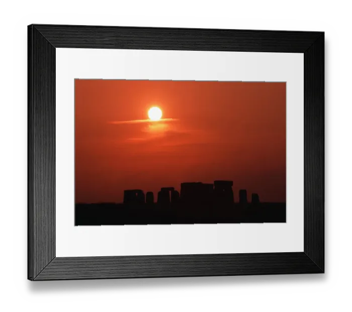 Framed Print : Silhouette of Stonehenge at sunset, England, United Kingdom Framed Print : Silhouette of Stonehenge at sunset, England, United Kingdom
