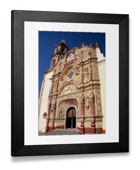 Framed Print : Facade of the Franciscan Mission
