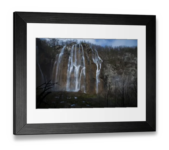 Framed Print : Waterfall of Plitvice Lakes National Park Framed Print : Waterfall of Plitvice Lakes National Park