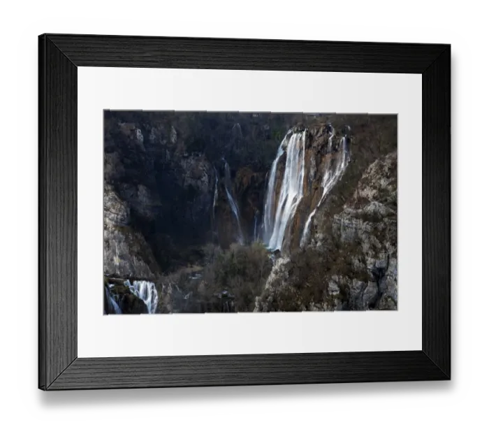 Framed Print : Waterfall of Plitvice Lakes National Park Framed Print : Waterfall of Plitvice Lakes National Park