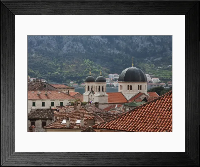 Framed Print : Orthodox Chruch Domes in Kotor Framed Print : Orthodox Chruch Domes in Kotor