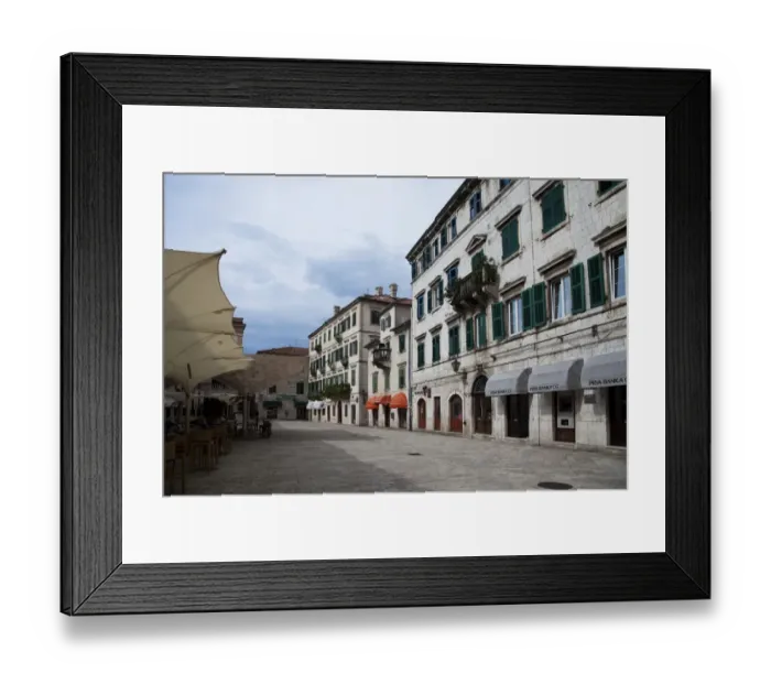 Framed Print : Street in Kotor