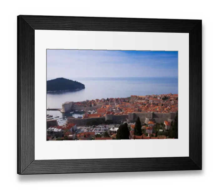 Framed Print : Dubrovnik and Sea