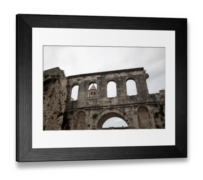 Framed Print : Gate at Diocletian Royal Palace Framed Print : Gate at Diocletian Royal Palace