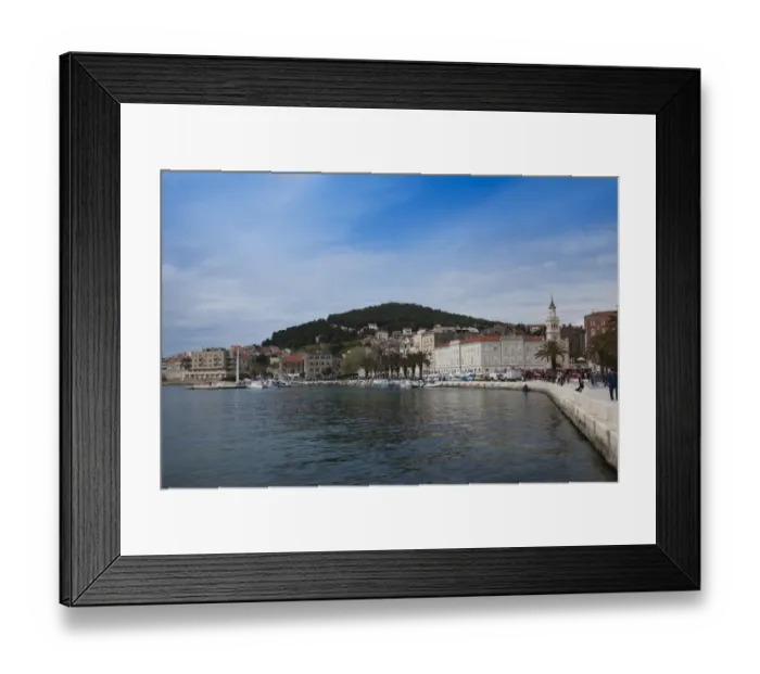 Framed Print : View of Waterfront in Split Framed Print : View of Waterfront in Split