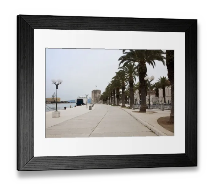 Framed Print : Promenade. Trogir, Croatia Framed Print : Promenade. Trogir, Croatia