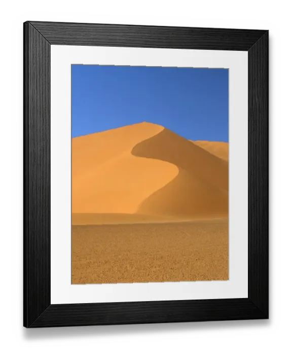 Framed Print : S-shaped sand dune in Sahara Framed Print : S-shaped sand dune in Sahara