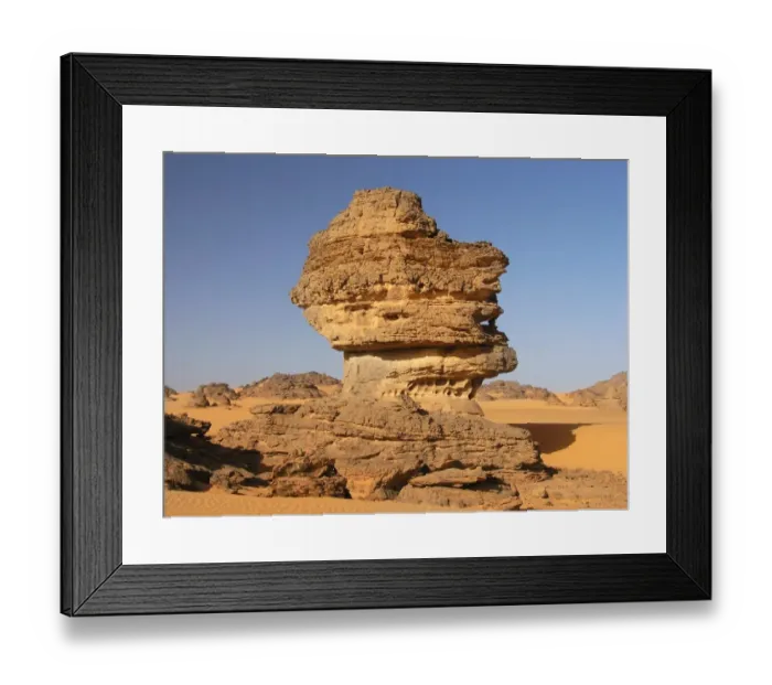 Framed Print : Rock formation in the Fezzan Framed Print : Rock formation in the Fezzan