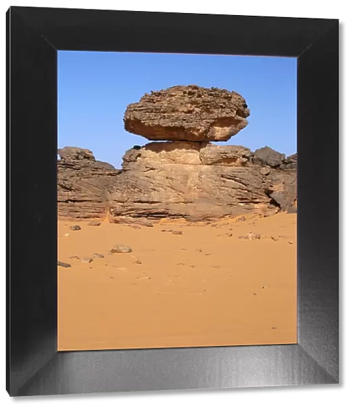 Rock formation in Sahara desert
