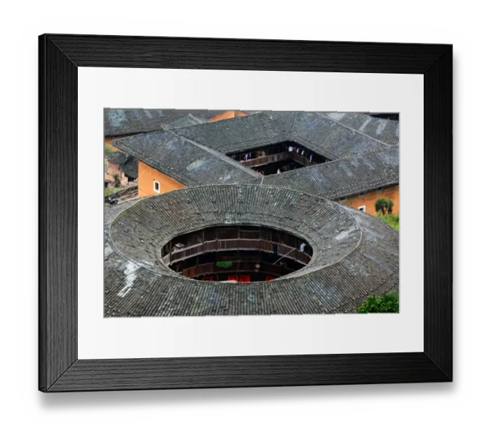 Framed Print : Fujian Tulou (Mud Building), World Heritage site Framed Print : Fujian Tulou (Mud Building), World Heritage site