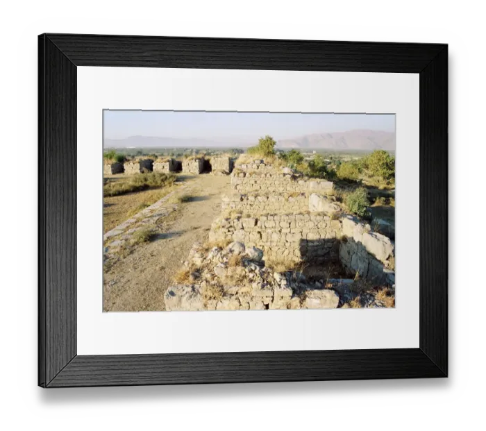 Framed Print : Taxila is prime Buddhist site of Pakistan situated in province of Punjab Framed Print : Taxila is prime Buddhist site of Pakistan situated in province of Punjab