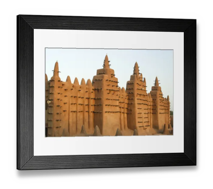 Framed Print : The Great Mosque of DjennA in morning light Framed Print : The Great Mosque of DjennA in morning light