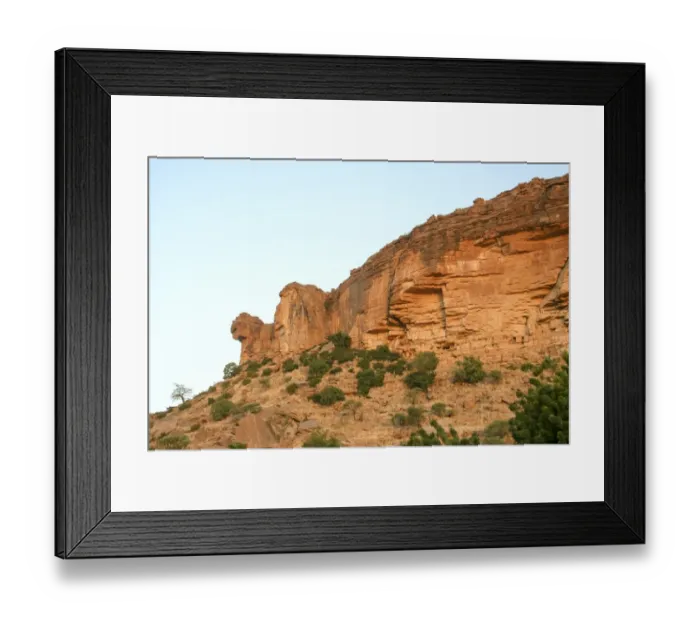 Framed Print : Rock dwellings at village of Ende Framed Print : Rock dwellings at village of Ende