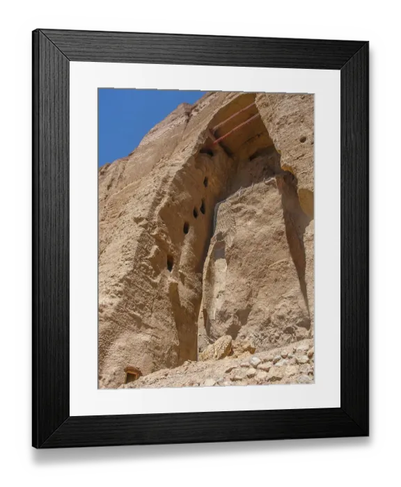 Framed Print : Smaller Buddha of Bamiyan Framed Print : Smaller Buddha of Bamiyan