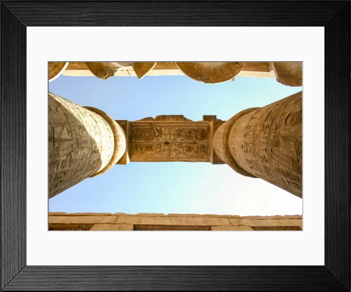 Framed Print : Column with hieroglyphs in Philae Temple Framed Print : Column with hieroglyphs in Philae Temple
