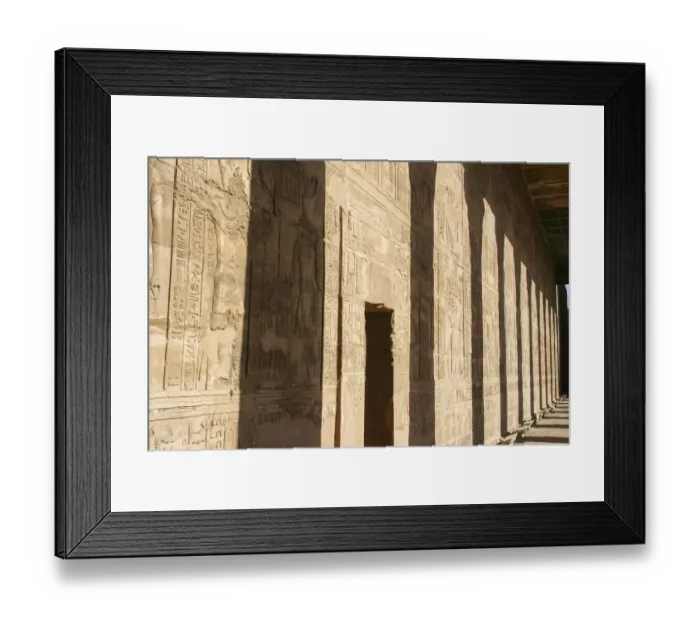 Framed Print : West Collonade at temple of Isis on Philae Island Framed Print : West Collonade at temple of Isis on Philae Island