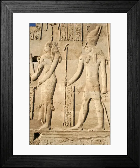 Framed Print : Hieroglyphics in the Temple of Isis Framed Print : Hieroglyphics in the Temple of Isis