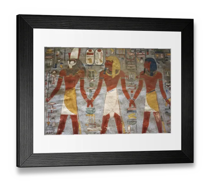 Framed Print : Fragment of a painting in tomb of Ramses I Framed Print : Fragment of a painting in tomb of Ramses I
