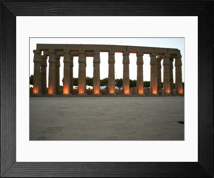 Framed Print : Amenofis III courtyard in Luxor temple Framed Print : Amenofis III courtyard in Luxor temple