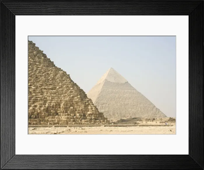 Framed Print : Two of the Pyramids of the Giza Necropolis Framed Print : Two of the Pyramids of the Giza Necropolis