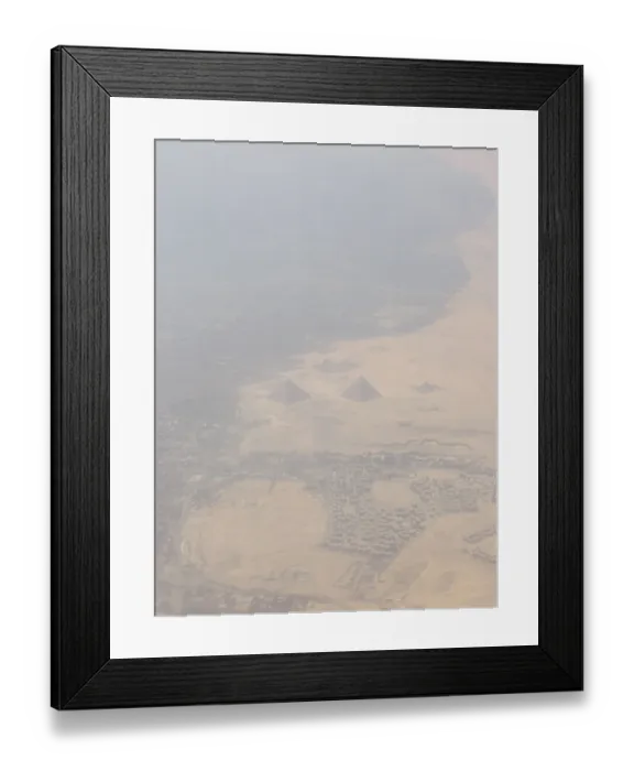 Framed Print : Aerial view of the Giza Pyramids Framed Print : Aerial view of the Giza Pyramids