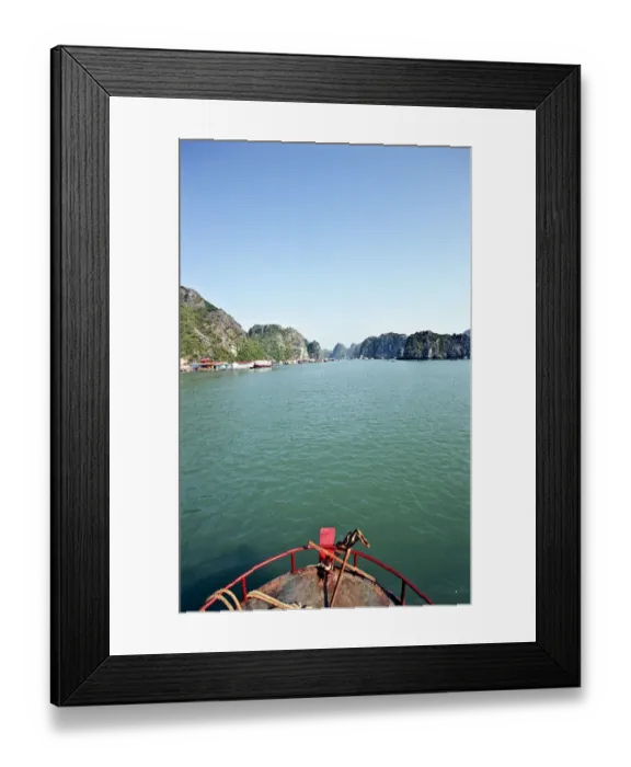 Framed Print : Ha Long Bay, karst islands