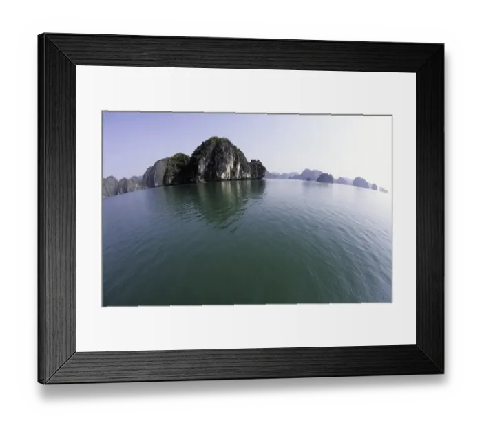 Framed Print : Ha Long Bay, karst formations, Gulf of Tonkin