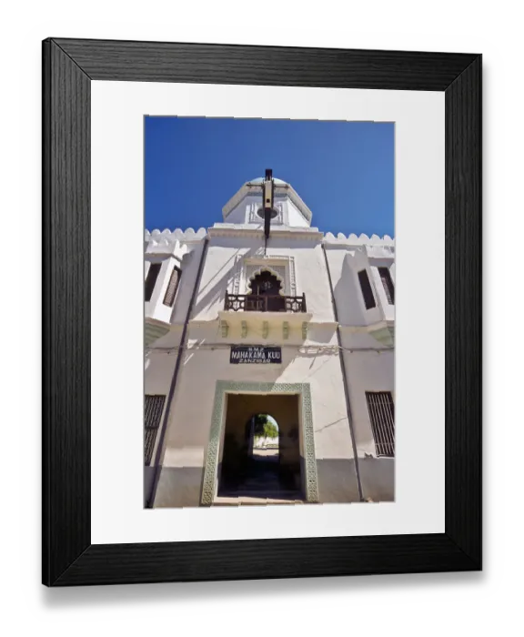 Framed Print : The Mahakama Kuu building in Stone Town Framed Print : The Mahakama Kuu building in Stone Town