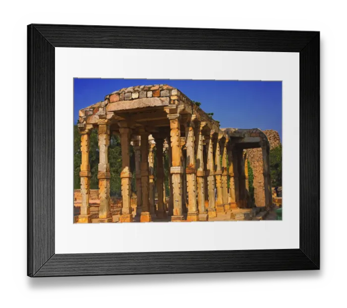 Framed Print : Ruins of Hindu Temple complex in delhi Framed Print : Ruins of Hindu Temple complex in delhi