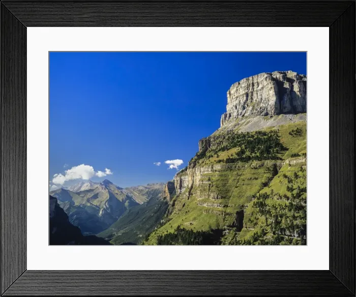 Framed Print : Ordesa National Park and Monte Perdido. Fraucata mountain walls and bottom of the mountainous Sierra de TendeAnera Framed Print : Ordesa National Park and Monte Perdido. Fraucata mountain walls and bottom of the mountainous Sierra de TendeAnera