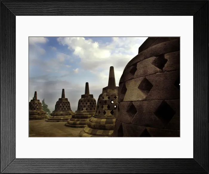 Framed Print : Borobudur, UNESCO heritage site at Jogjakarta, Java, Indonesia Framed Print : Borobudur, UNESCO heritage site at Jogjakarta, Java, Indonesia
