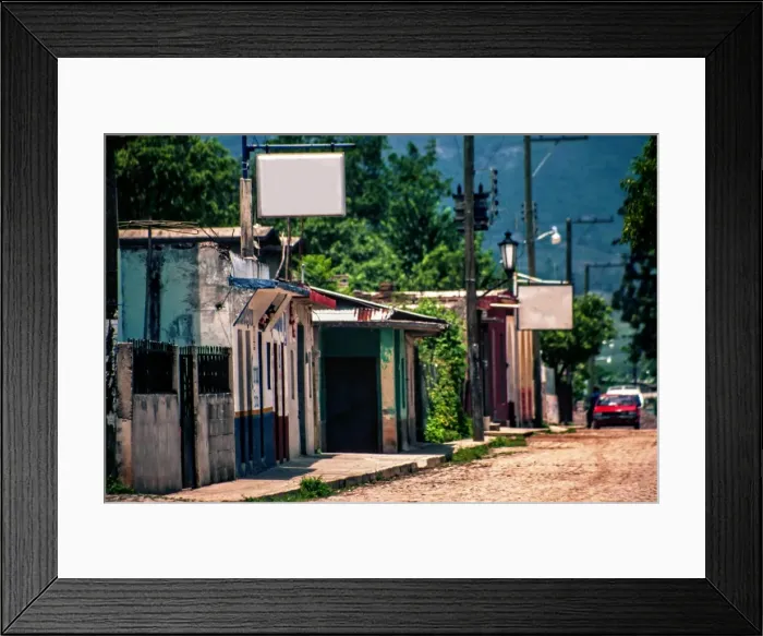 Framed Print : Conca town in queretaro Framed Print : Conca town in queretaro