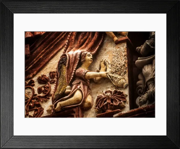 Framed Print : Santa MarAia del Agua de Landa, mission