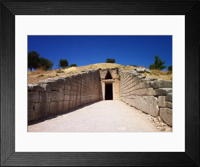Framed Print : The Treasury of Atreus in Mycenae, 13th century BC Framed Print : The Treasury of Atreus in Mycenae, 13th century BC