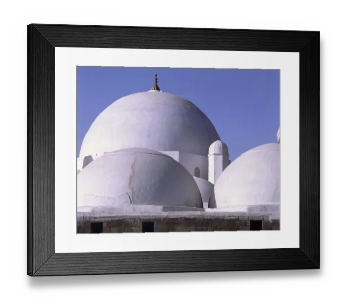 Framed Print : White domes under a blue sky Framed Print : White domes under a blue sky