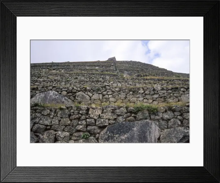 Framed Print : Stone terraces in inca site of Machu Picchu Framed Print : Stone terraces in inca site of Machu Picchu