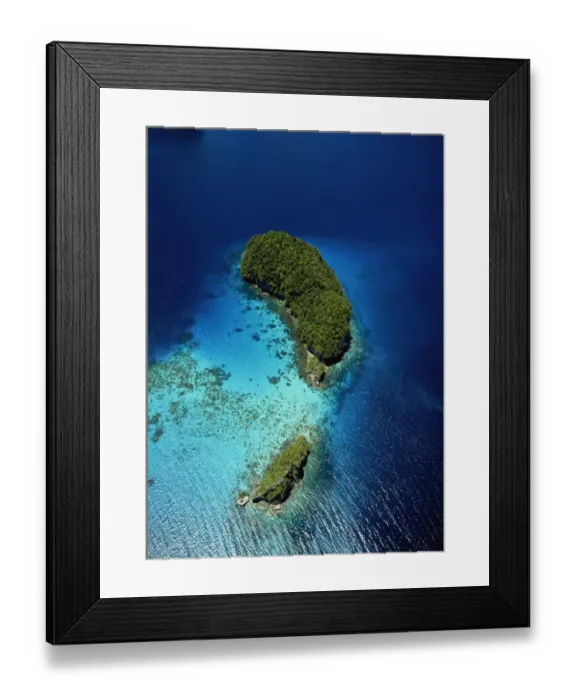 Framed Print : Palau, Rock Islands, aerial view Framed Print : Palau, Rock Islands, aerial view