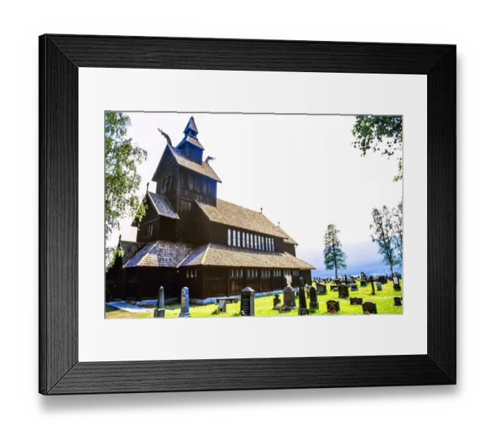 Framed Print : Stave Church, Norwegian Wood Framed Print : Stave Church, Norwegian Wood