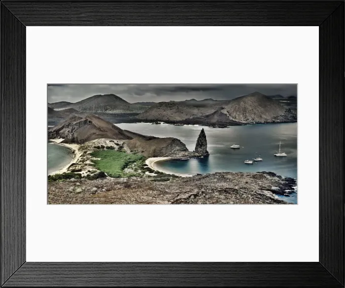 Framed Print : Bartolome and Santiago Islands in Galapagos Framed Print : Bartolome and Santiago Islands in Galapagos