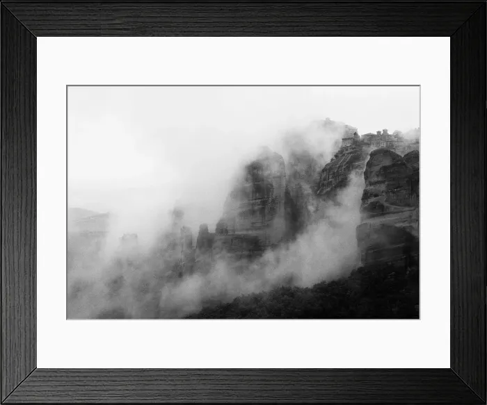 Framed Print : Great Meteoron and Varlaam monasteries Framed Print : Great Meteoron and Varlaam monasteries