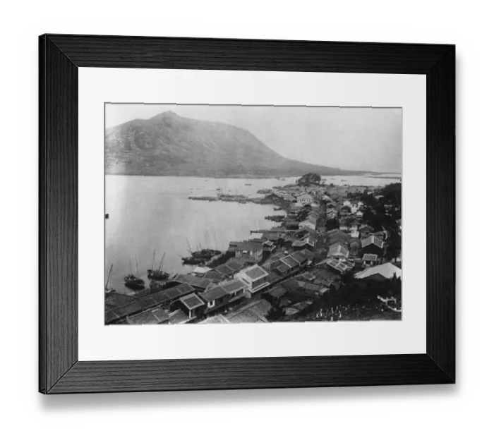 Framed Print : Fusan. The port city of Fusan or Busan, in South Korea, August 1910