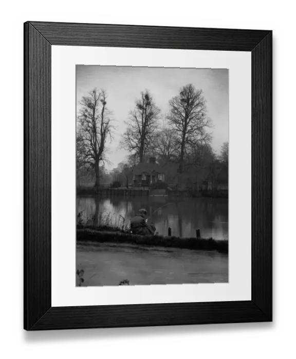 Framed Print : Lone Fisherman Framed Print : Lone Fisherman
