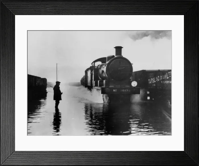 Framed Print : Flooded Track Framed Print : Flooded Track